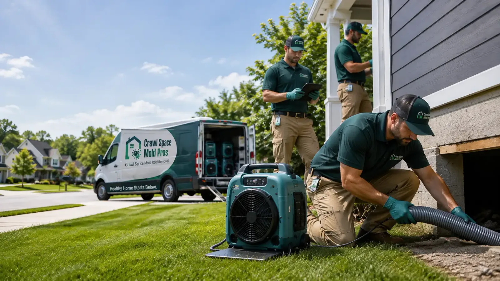 Crawl Space Mold Removal in Glen Echo, MD